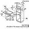 תנור בנוי פירוליטי 71 ליטר Constructa קונסטרוקטה CF4M78072Y מתצוגה