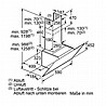 קולט אדים זכוכית שחורה Bosch DWK67CM60 בוש 60 ס