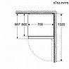 מקרר מקפיא תחתון KG49NSBBF Siemens 440 ליטר סימנס מתצוגה