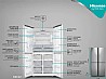 מקרר מקפיא תחתון Hisense RQ81 629 ליטר מתצוגה